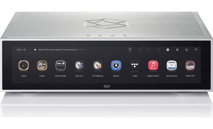 HiFi Rose RS151 Network Streamer  Front view-Silver