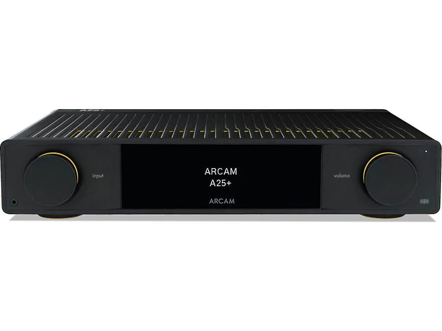 Arcam A25+ Stereo integrated amplifier with built-in DAC, Bluetooth®, Auracast, and HDMI-front view