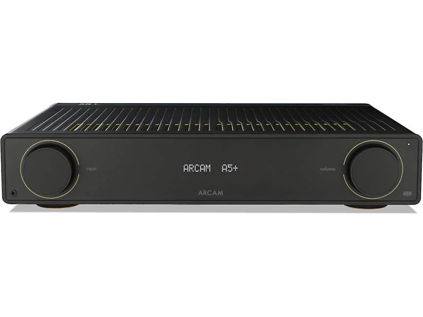 Arcam A5+ Stereo integrated amplifier with built-in DAC, Bluetooth®, and Auracast-front view