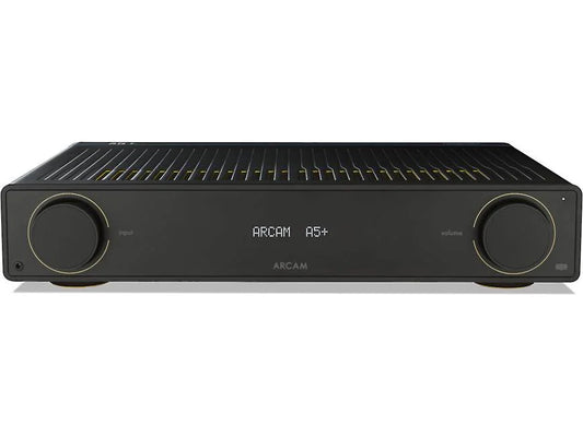 Arcam A5+ Stereo integrated amplifier with built-in DAC, Bluetooth®, and Auracast-front view