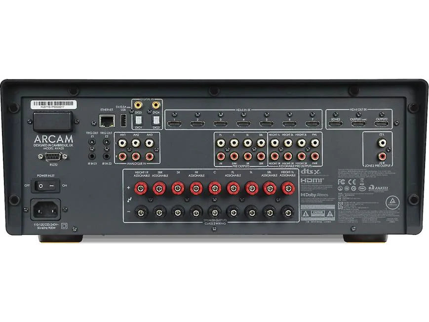 ARCAM AVA25 rear view
