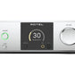Rotel DX-3 Desktop headphone amplifier/DAC/preamp with built-in Bluetooth front view-silver