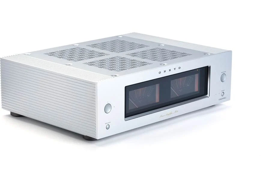 Onkyo Icon M-80 Stereo power amplifier Silver-angled view