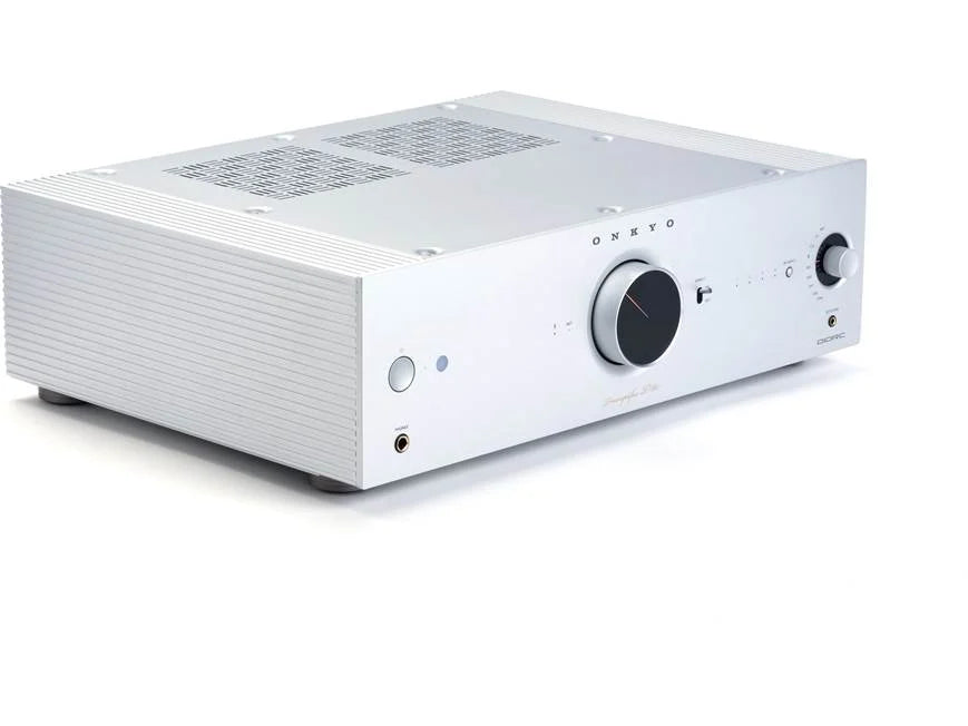 Onkyo Icon P-80 2-Channel Network Preamplifier Silver-angled view