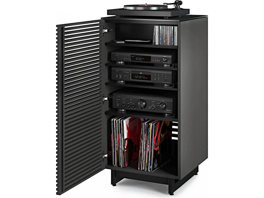 Charcoal Stained Ash open front view