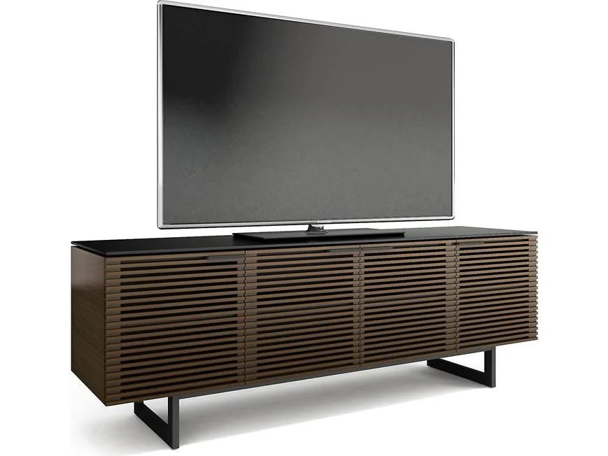 BDI Corridor 8179 chocolate walnut finish angled view