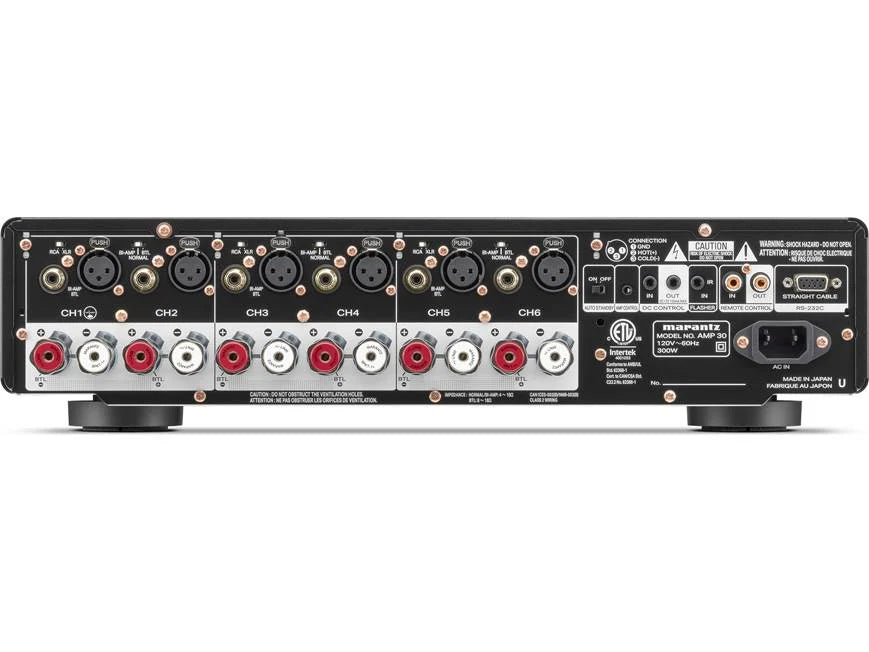 Marantz AMP 30 6-channel power amplifier rear view