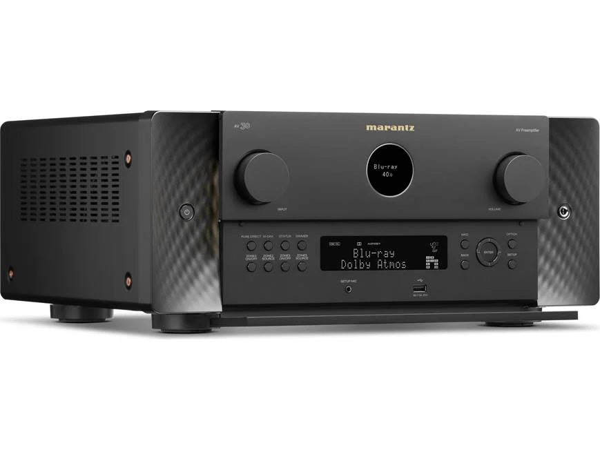 Marantz AV 30 Home theater preamp/processor angled front view