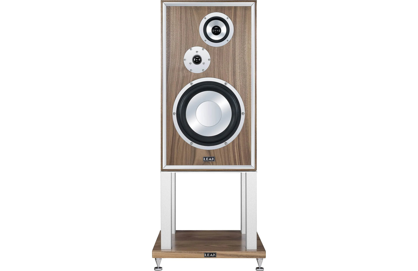 LEAK Sandwich 250 Standmount Loudspeakers - Walnut - Pair with stands