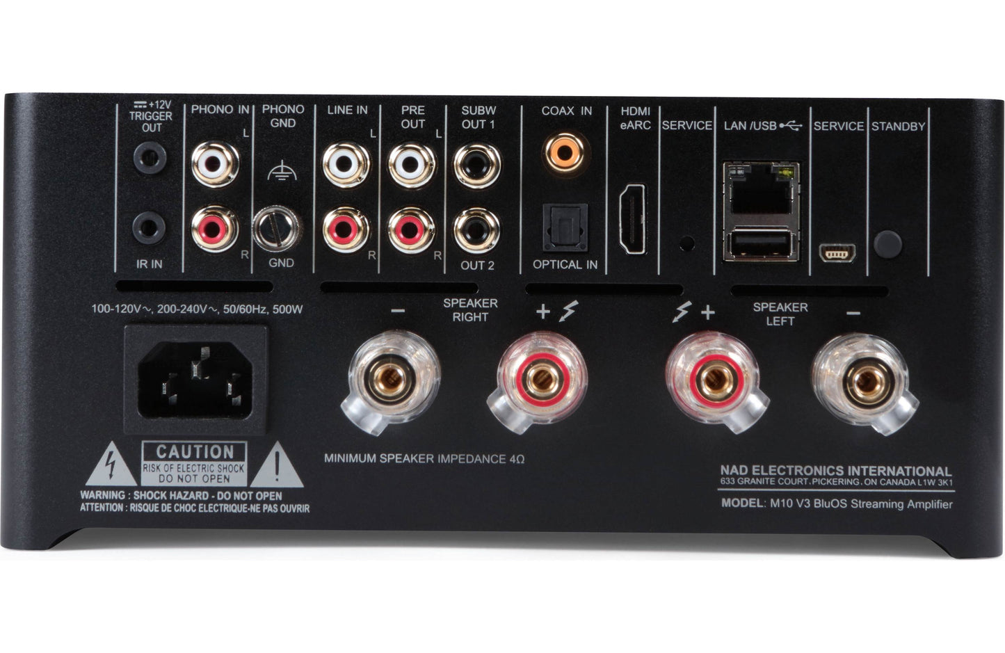 NAD Masters Series M10 V3 rear view