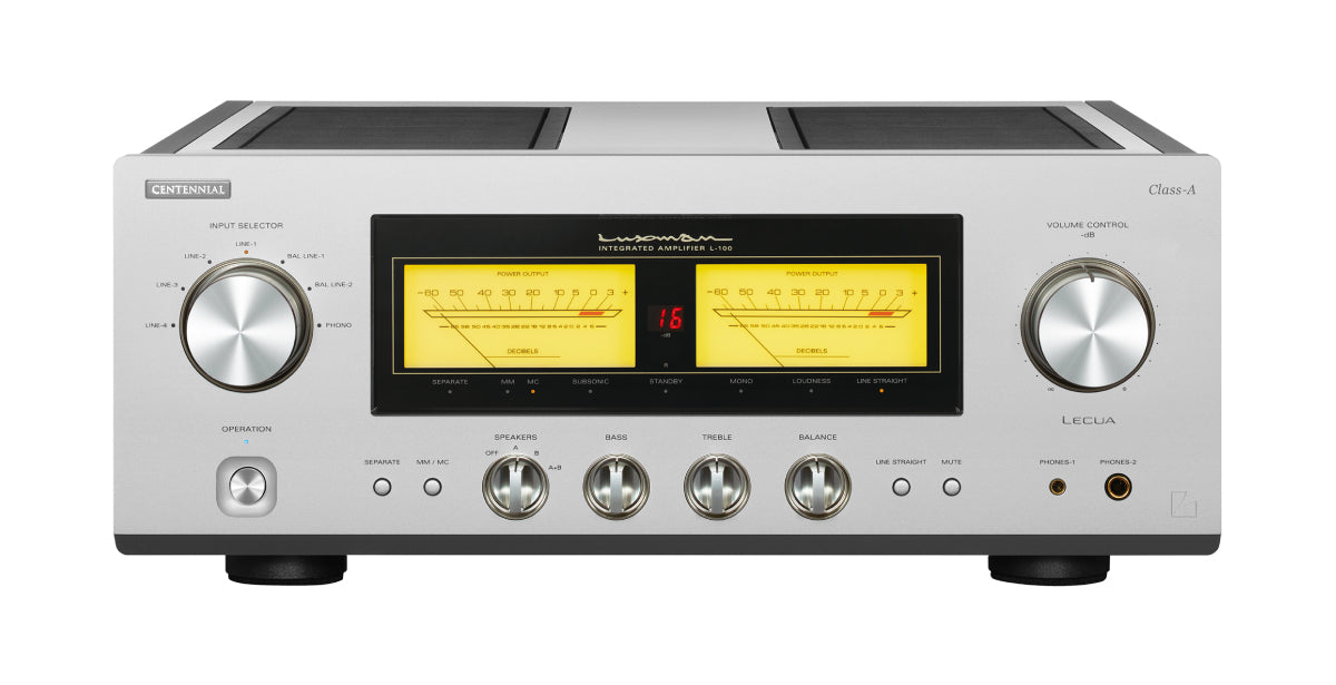 Luxman L-100 CENTENNIAL Integrated Amplifier front view