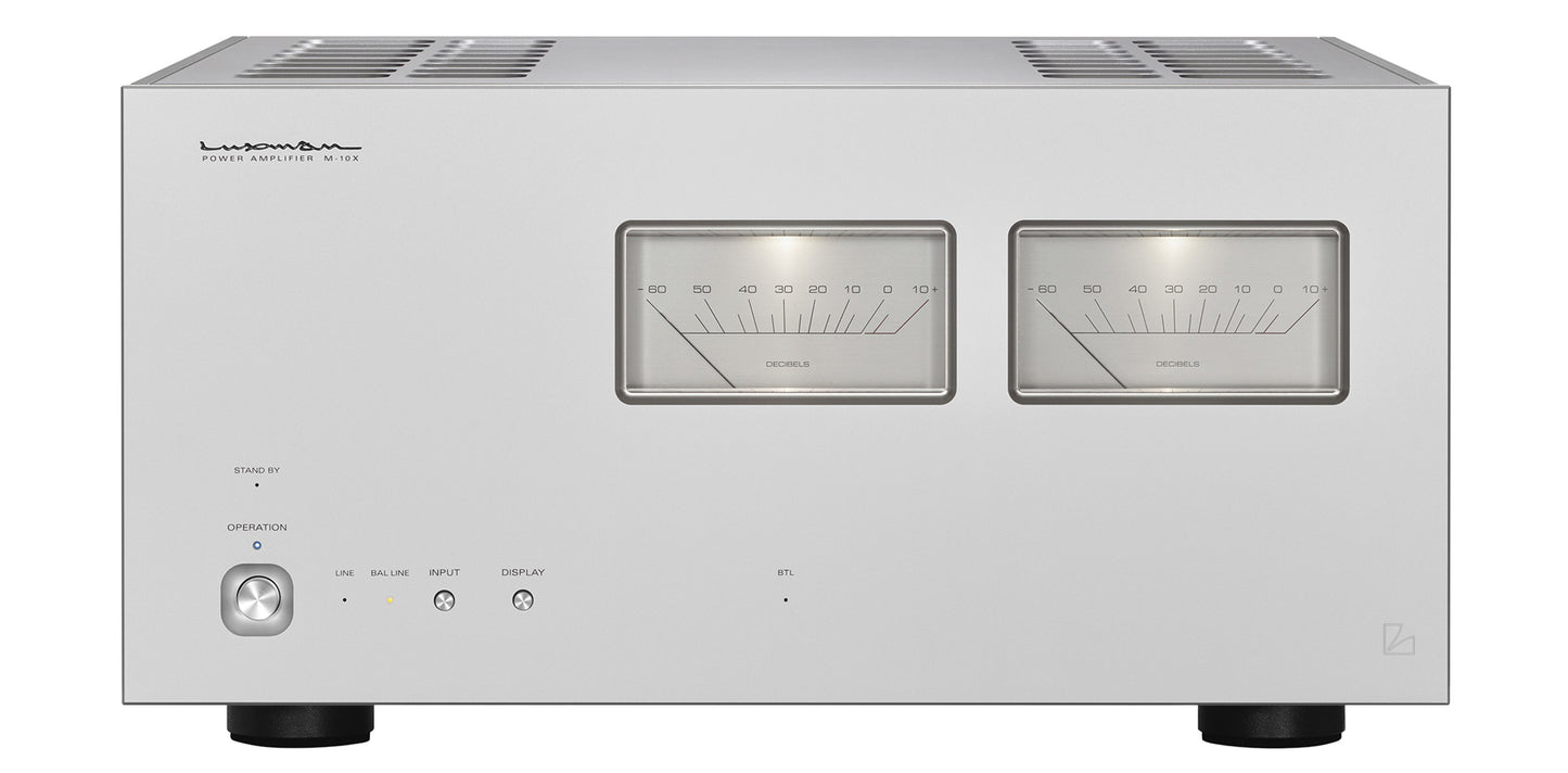 Luxman M-10X amplifier front view