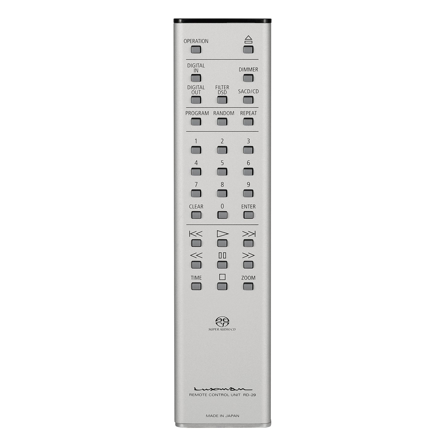 Luxman D-07X SACD player remote control