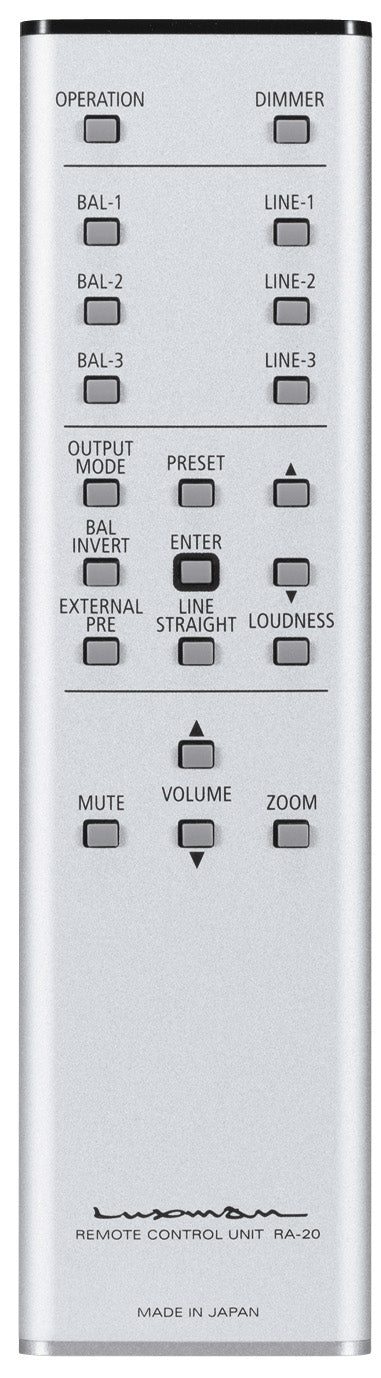 Luxman C-10X control amplifier/pre-amplifier remote view