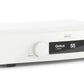 Hegel H150 Streaming Amplifier angled front view-white