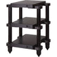 HRS EXRH Headphone Stand System three shelves angled view