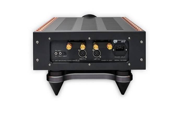 Dan D'Agostino Momentum S250 MxV Stereo Amplifier black rear view