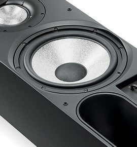 Focal Cinema LCR speaker close-up of bass driver