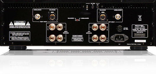 Rotel RB-1582 MkII stereo amplifier rear view