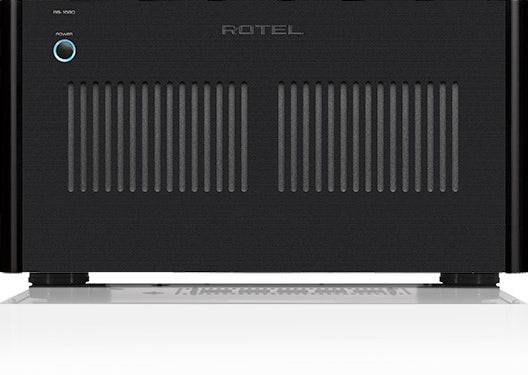 Rotel RB-1590 Stereo Power Amplifier front view-black