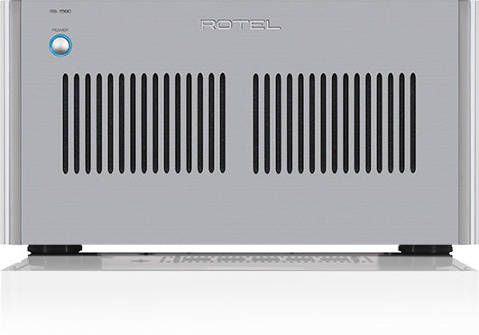 Rotel RB-1590 Stereo Power Amplifier front view-silver