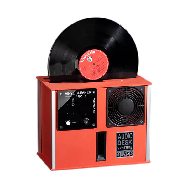 Audio Desk Vinyl Cleaner Pro X Record Cleaning Machine Red