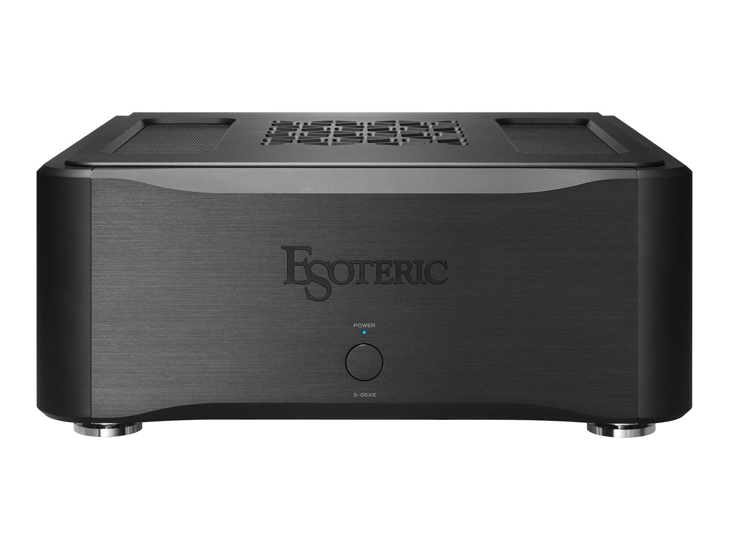 Esoteric S-05XE stereo amplifier front view black