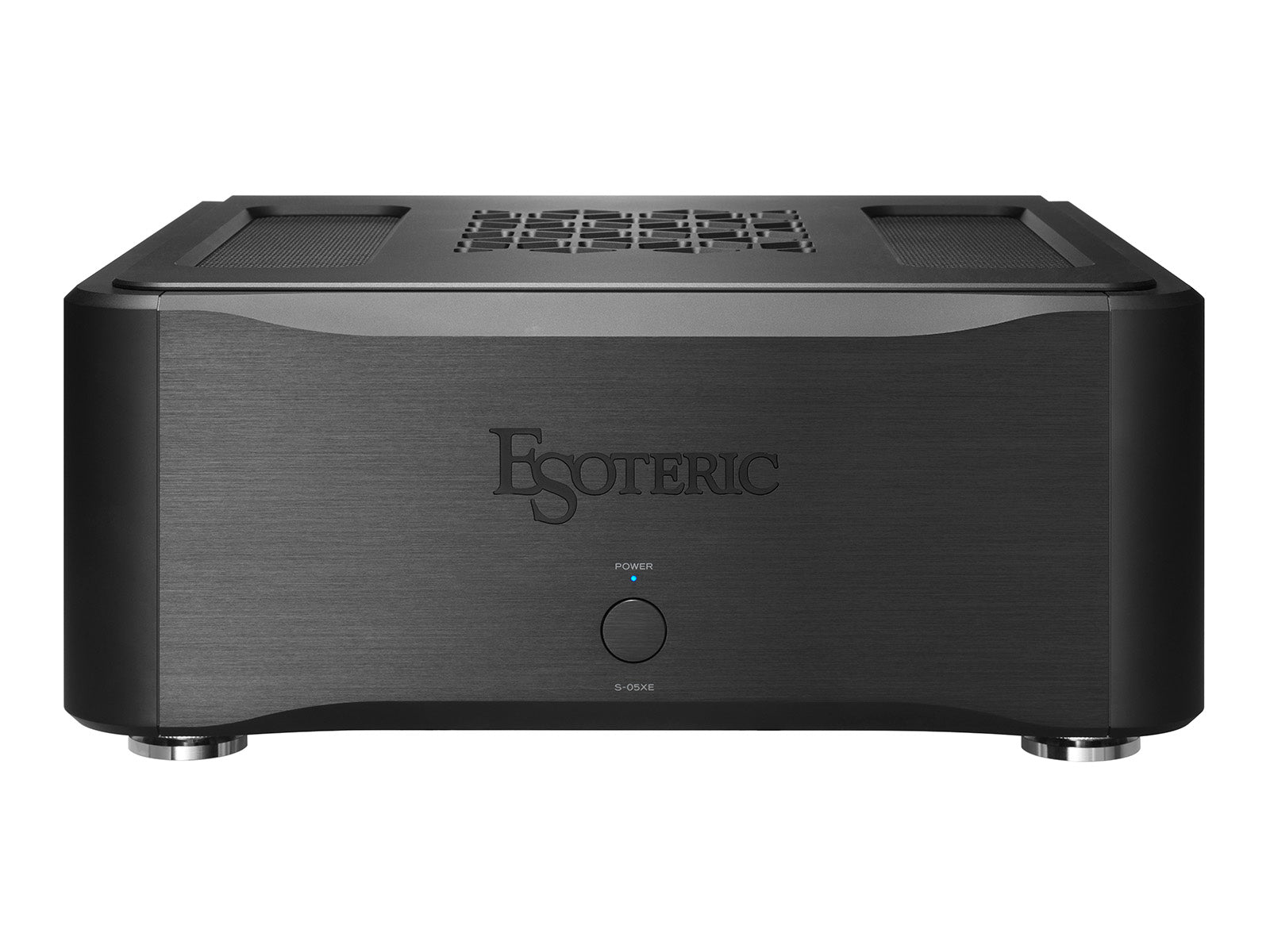 Esoteric S-05XE stereo amplifier front view black