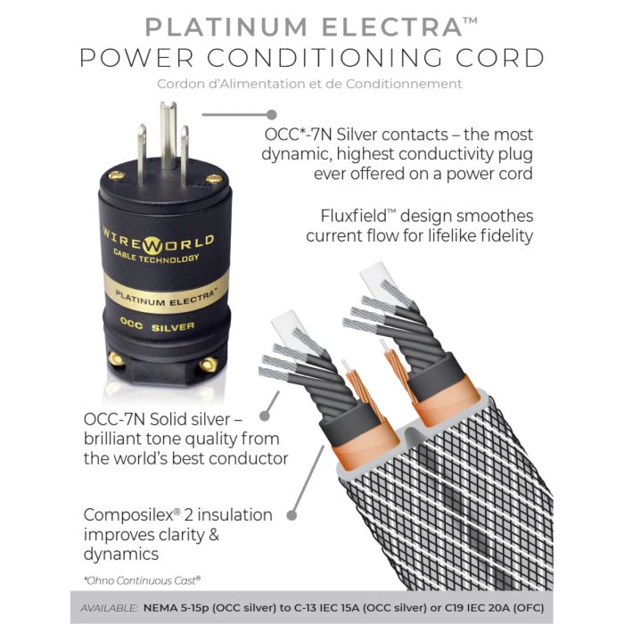 WireWorld - Platinum Electra 7 (PEP) - Power Conditioning Cord