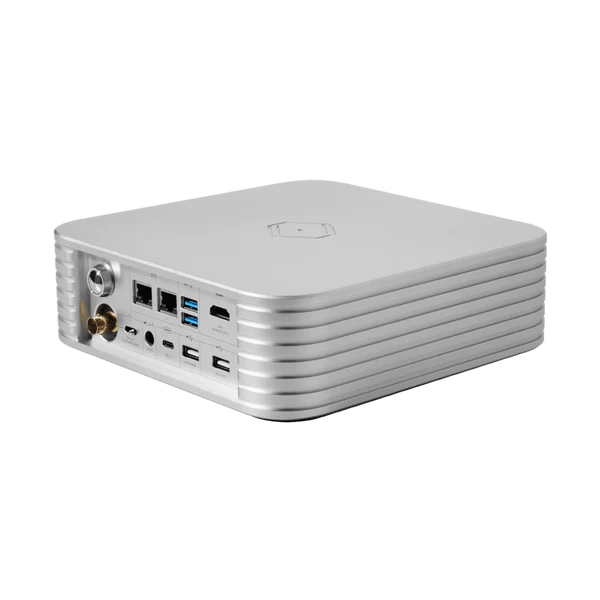Silent Angel Rhein Z1 PLUS HiFi Music Server - 4TB SSD silver angled rear view