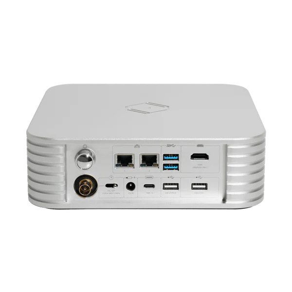 Silent Angel Rhein Z1 PLUS HiFi Music Server - 4TB SSD silver rear view
