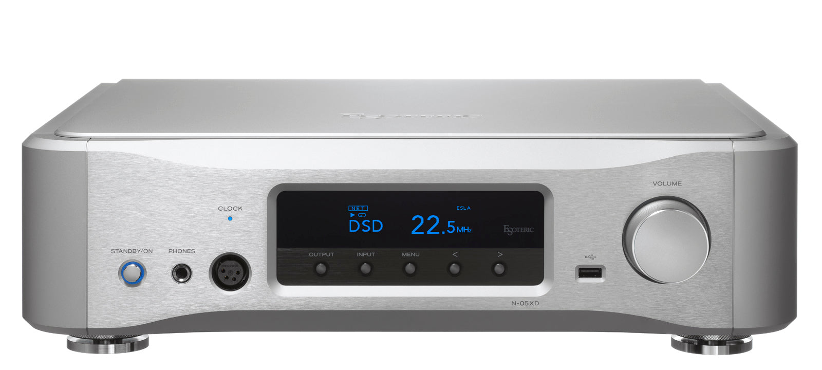 The N-05XD represents a new frontier in network DAC/preamps. An integration of essences only Esoteric can achieve. As Esoteric’s first-ever network DAC/preamp, the N-05XD was designed to deliver superior sound  from the smallest system configurations combining your favorite  amplifier, speakers, and headphones. Integrating fully balanced circuitry.