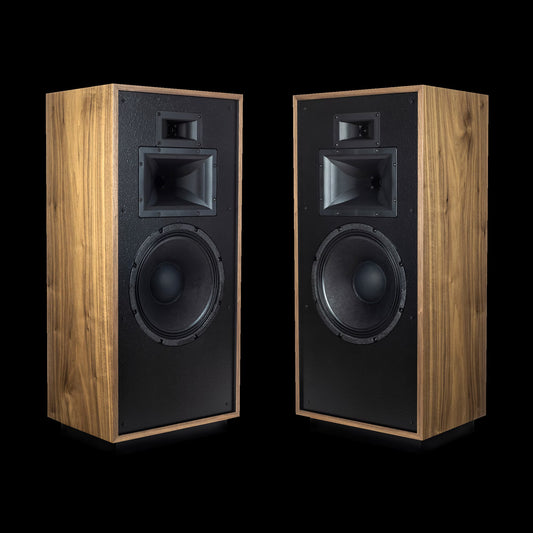 The Klipsch Heritage Forte IV will fill your room with crystal-clear sound, right down to the most minute details.  Inside, the Forte IV features an updated mid-frequency driver and a new midrange Tractrix™ horn for improved clarity and detail, as well as new ports for expanded clarity and deeper bass. 