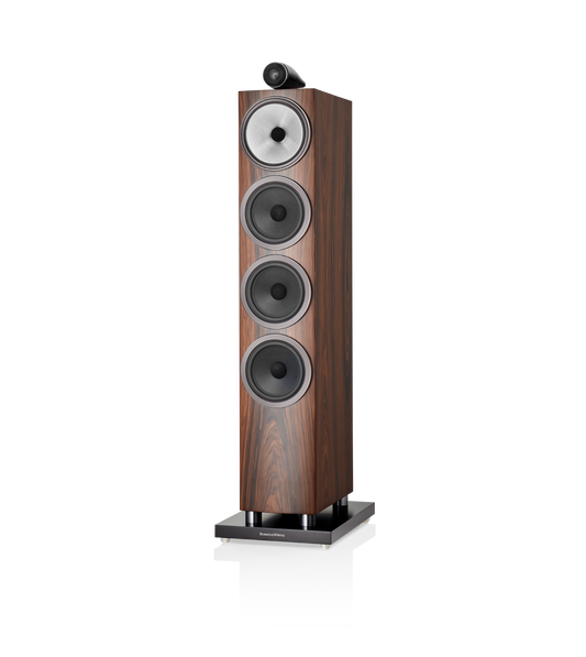 Bowers & Wilkins 702 S3 Floor-standing speaker mocha side front view