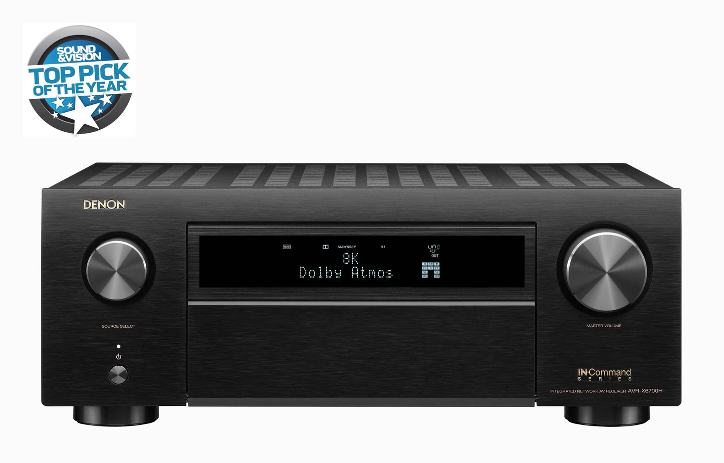11.2 Ch. 140W 8K AV Receiver with HEOS® Built-in Premium 11.2 channel 8K AV receiver with 140W per channel that fully supports 3D audio formats like Dolby Atmos®, Dolby Atmos Height Virtualization Technology, DTS:X®, DTS Virtual:X™, DTS:X® Pro, IMAX® Enhanced and Auro-3D®. 