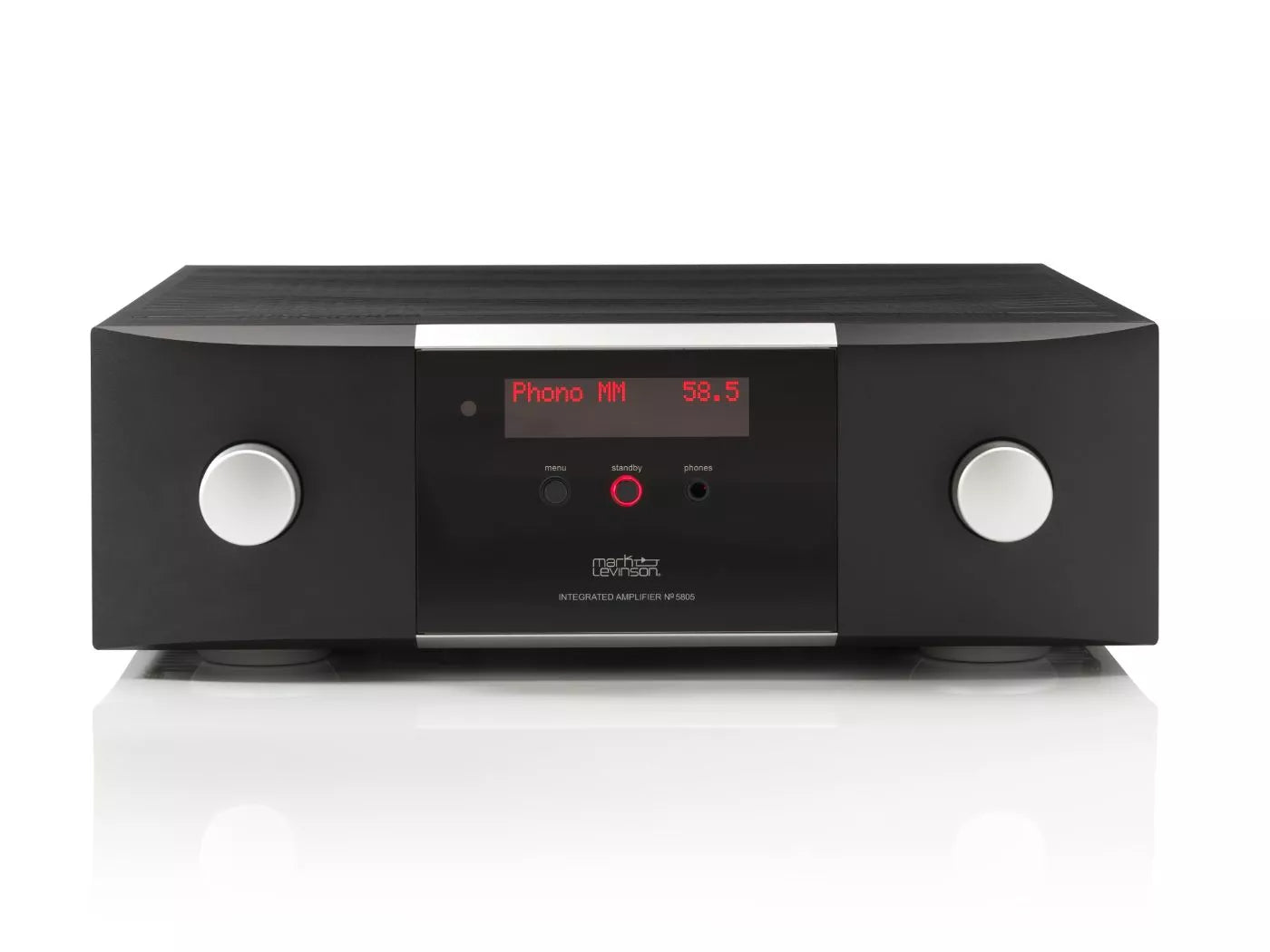 Experience the true power of your music with an integrated amplifier that allows you to hear the unique character of every note. The Mark Levinson № 5805 contains a high-quality preamplifier, phono stage and amplifier in one seamless package, delivering dynamic sound for your entire digital and analog music collection.