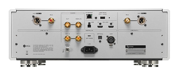 The ultimate Network x DAC only ESOTERIC could achieve An all unique circuit design called "Master Sound Discrete DAC", together with a further refined sound quality Network Module as core technology result in the ultimate Network Audio Player/DAC, the N-01XD