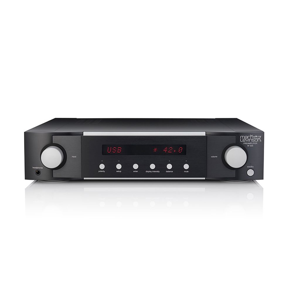 Mark Levinson's proprietary Pure Path discrete, direct-coupled, fully balanced, dual-mono signal path and Folded Cascode connections function as the anchors of the definitive-sounding № 523 preamplifier. If you've been seeking to hear music with the kind of purity and accuracy experienced in the recording studio.