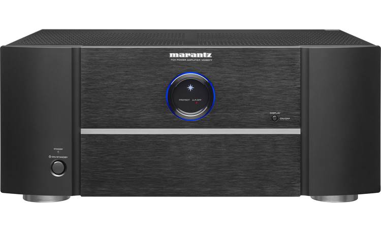 Enjoy powerful multi-channel sound with the MM8077 7-Channel Power Amplifier from Marantz. This amplifier features a discrete amplification design for robust sonic delivery. Each channel in the amplifier delivers up to 150W of power at 8 ohms and 180W at 6 ohms.