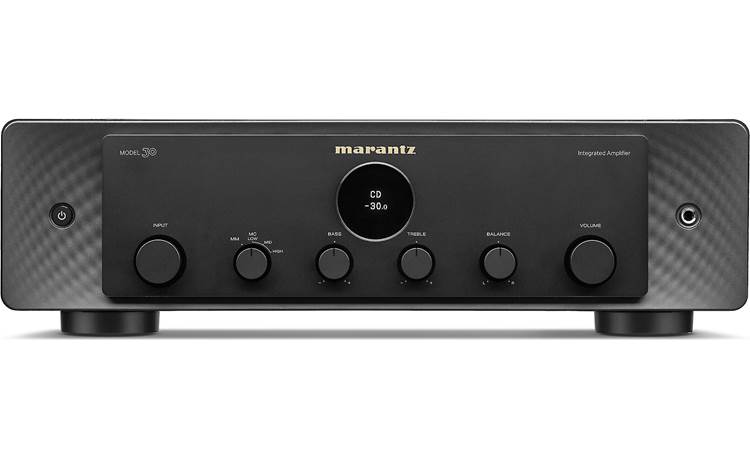 The Marantz Model 30 is a music lover's dream. Featuring a dedicated high-grade RCA terminal for connecting a CD player and a separate phono input section that can handle turntables with moving magnet or moving coil cartridges. It delivers 100 watts per channel into an 8-ohm load, and it's 4-ohm stable.