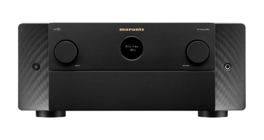 Marantz AV10 Reference 15.4 Channel Balanced Processor with Dolby Atmos, DTS:X Pro Auro 3D, IMAX Enhanced and 8K Ultra HD, and HEOS® Built-in streaming. AV 10 is a reference-level AV processor. Marantz CINEMA Series are the foundation of the world’s most demanding home theaters.