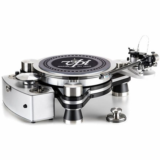 Enhancing the pioneering VPI Avenger adds a Weisfeld Signature Rim Drive motor assembly for the 300RPM 24-pole AC synchronous motor, a VPI Analog Drive System (ADS), a 12-inch JMW 12-3DR tonearm equipped with Nordost Reference wire, and a VPI Periphery Ring Clamp for warp reduction to its already formidable arsenal.